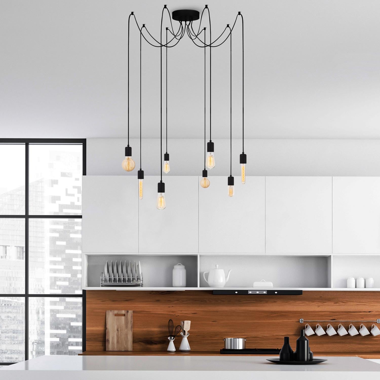 Kabluni - MR - 929 in Schwarz präsentiert im Onlineshop von KAQTU Design AG. Pendelleuchte ist von Opviq