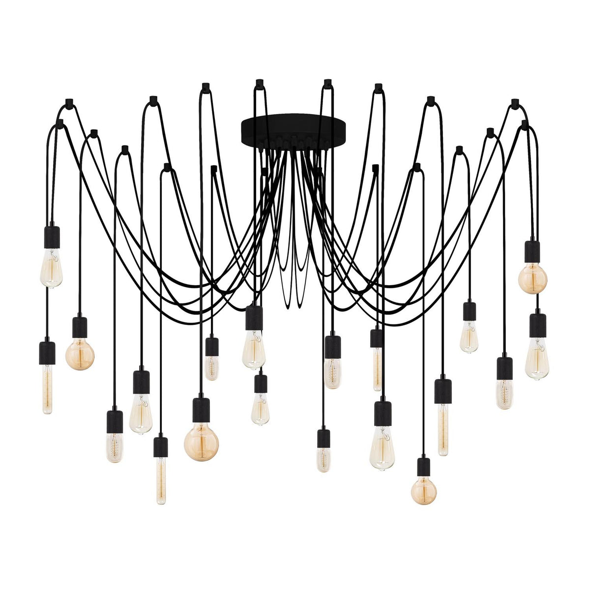Kabluni Pendellampe - Schwarz in Schwarz präsentiert im Onlineshop von KAQTU Design AG. Pendelleuchte ist von Opviq