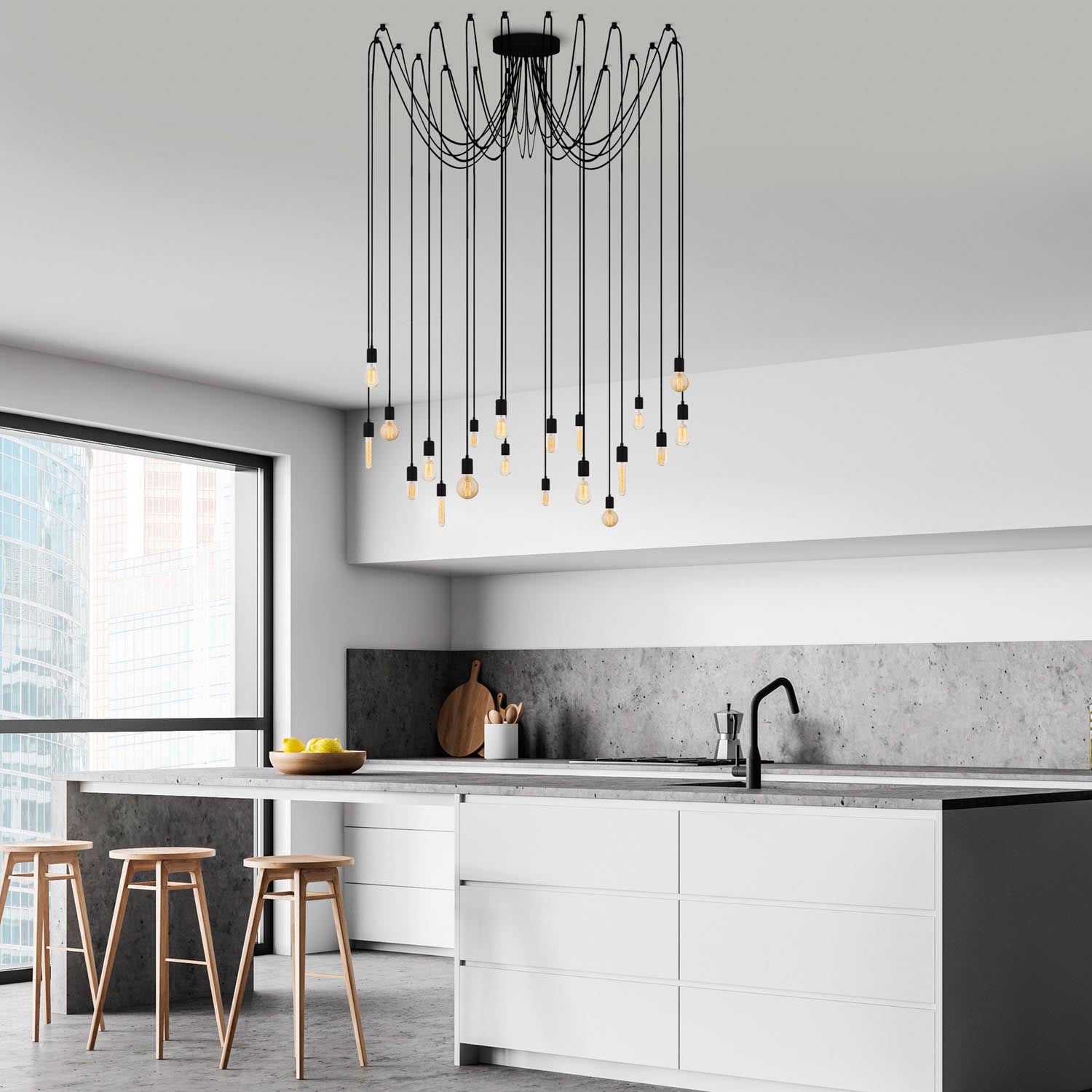 Kabluni - MR - 932 in Schwarz präsentiert im Onlineshop von KAQTU Design AG. Pendelleuchte ist von Opviq