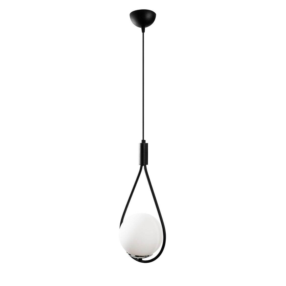 Mudoni Pendellampe - Schwarz in Schwarz präsentiert im Onlineshop von KAQTU Design AG. Pendelleuchte ist von Opviq