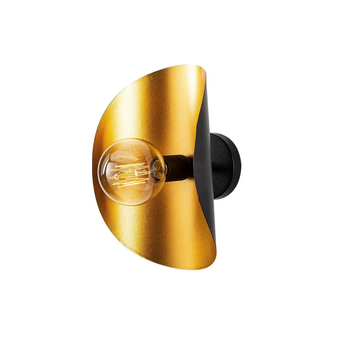 Sivani Wandleuchte - Schwarz Gold in Schwarz Gold präsentiert im Onlineshop von KAQTU Design AG. Wandleuchte ist von Opviq