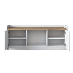P2 Shoe Cabinet - White Walnut