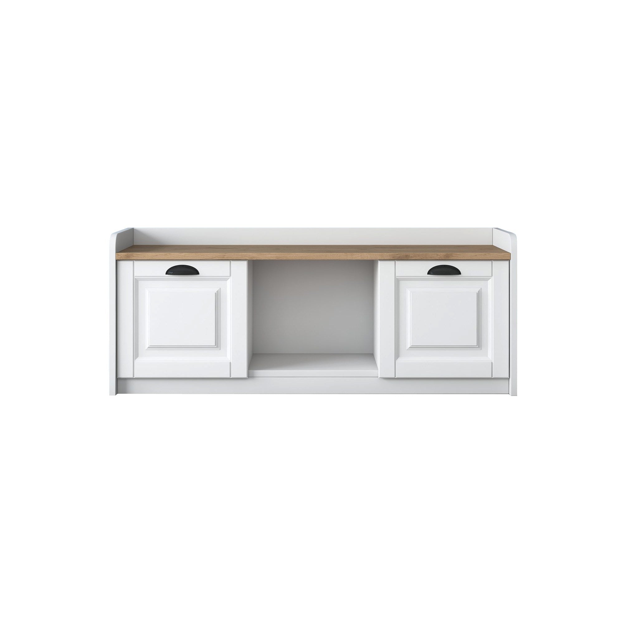 P2 - 1808 - Walnut in Weisser Walnuss präsentiert im Onlineshop von KAQTU Design AG. Schuhschrank ist von Hanah Home