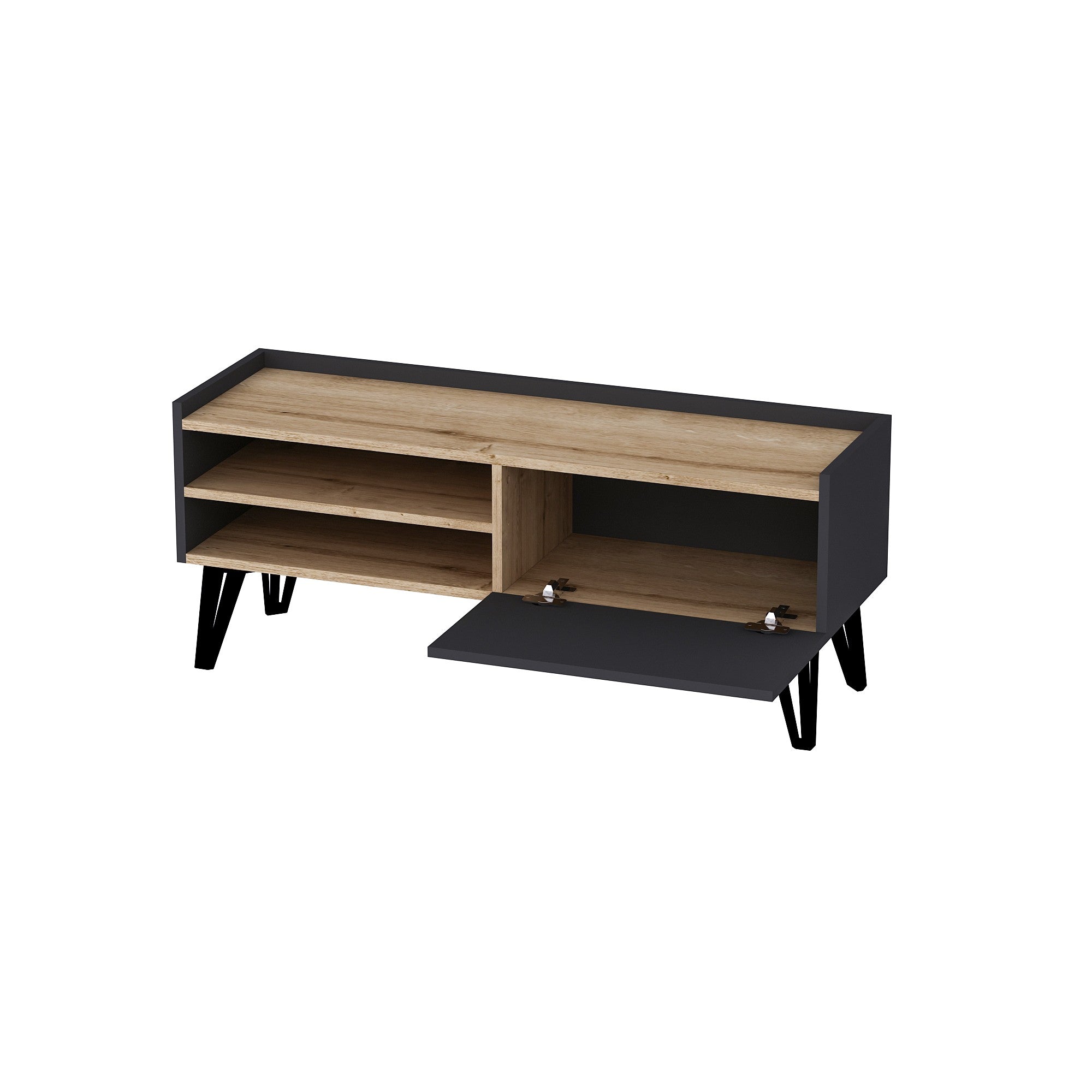 Viper in Saphir
 Anthrazit präsentiert im Onlineshop von KAQTU Design AG. Sideboard ist von Hanah Home