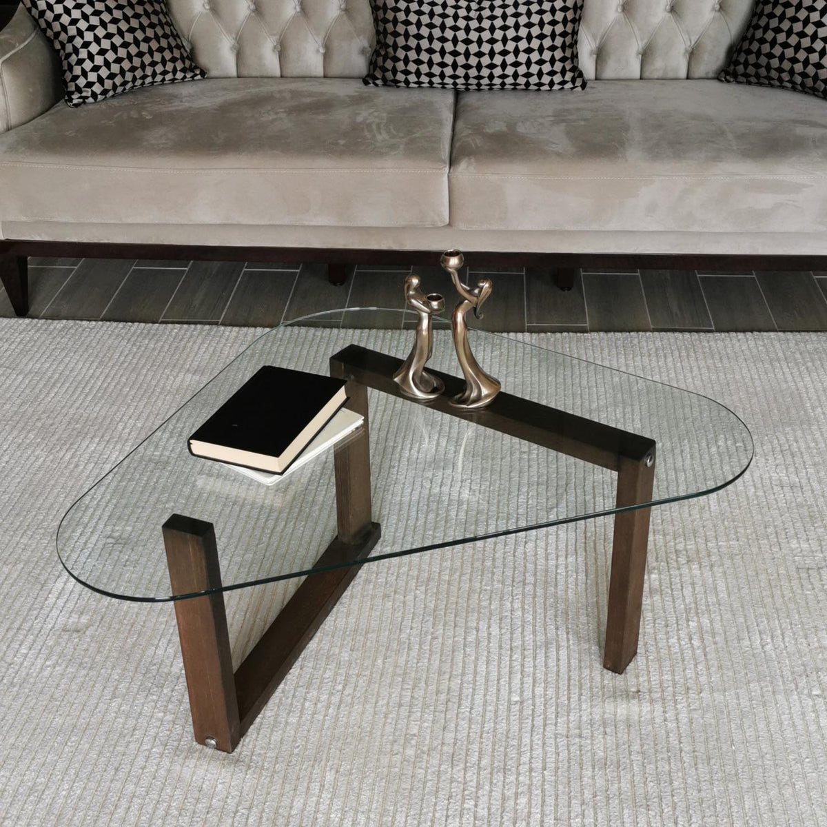 Cam Orta Sehpa Sofatisch - Walnuss in Walnuss präsentiert im Onlineshop von KAQTU Design AG. Couchtisch ist von Hanah Home