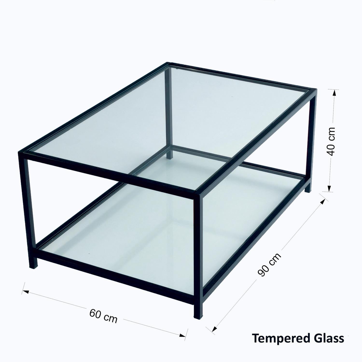 Astro sehpa / füme temperli cam S400F in Rauch Schwarz präsentiert im Onlineshop von KAQTU Design AG. Beistelltisch ist von Hanah Home