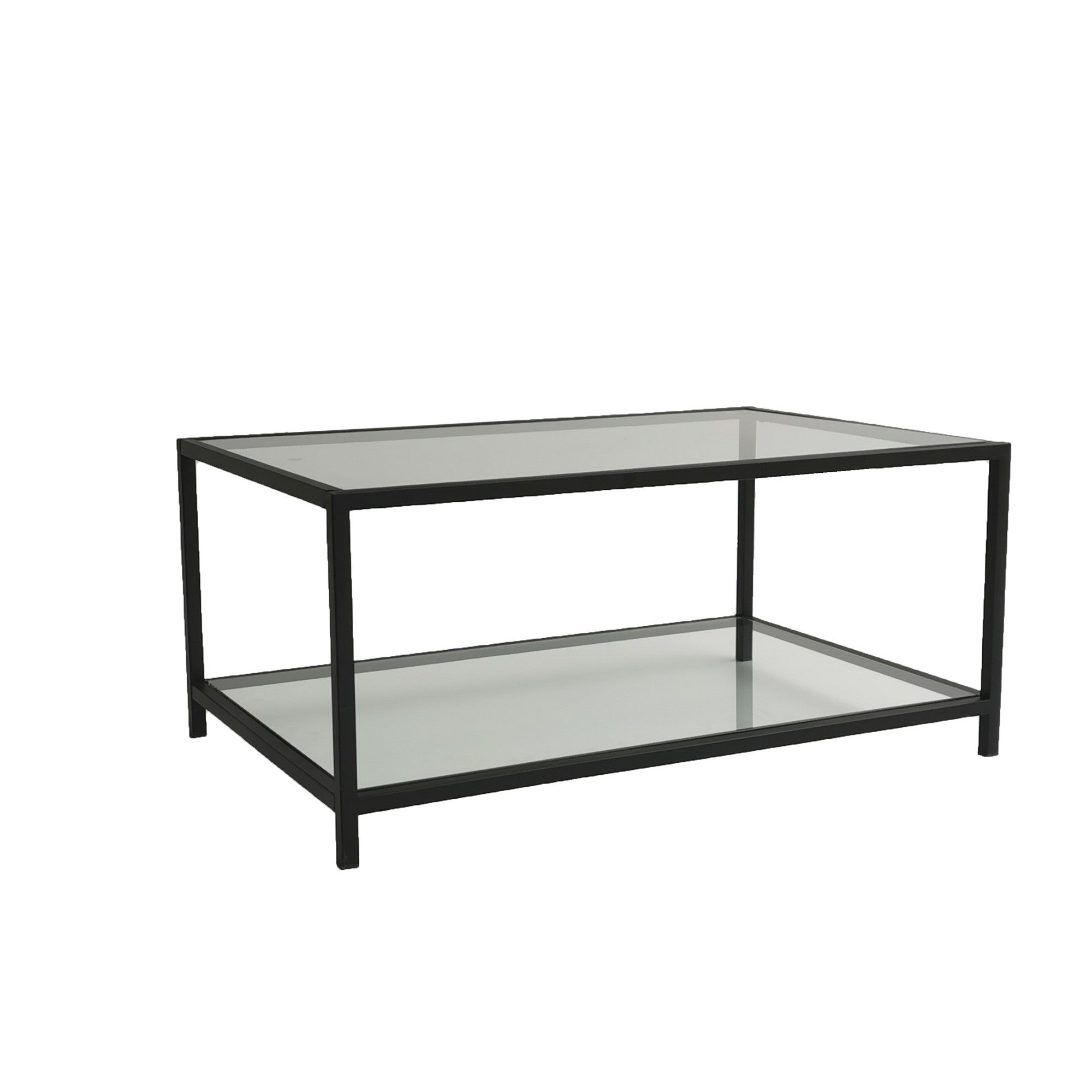 Astro sehpa / şeffaf temperli cam S400 in Rauch Schwarz präsentiert im Onlineshop von KAQTU Design AG. Beistelltisch ist von Hanah Home