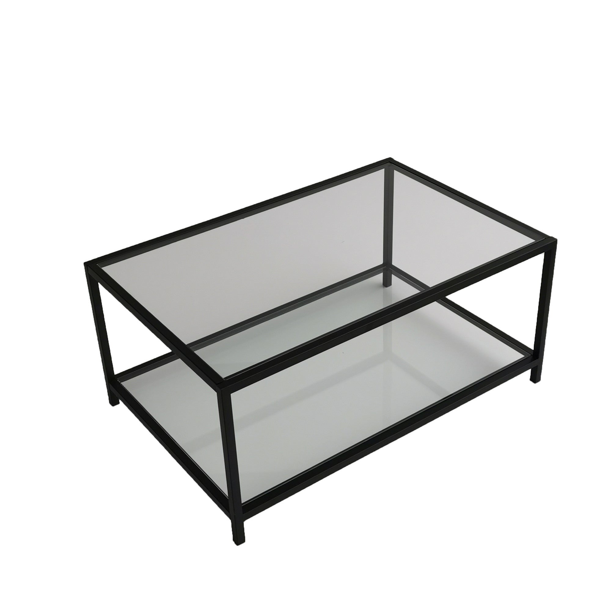 Astro sehpa / şeffaf temperli cam S400 in Rauch Schwarz präsentiert im Onlineshop von KAQTU Design AG. Beistelltisch ist von Hanah Home
