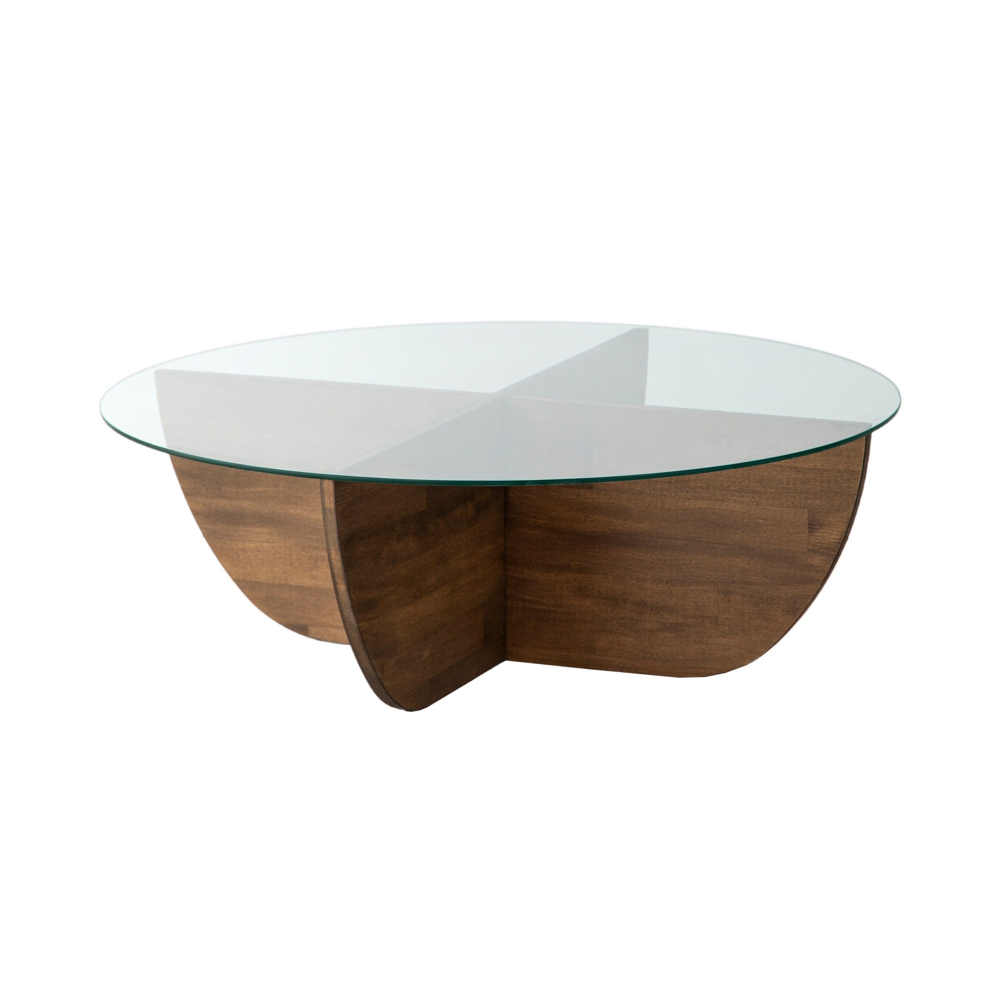Lily Wood - Walnut in Walnuss präsentiert im Onlineshop von KAQTU Design AG. Beistelltisch ist von Hanah Home