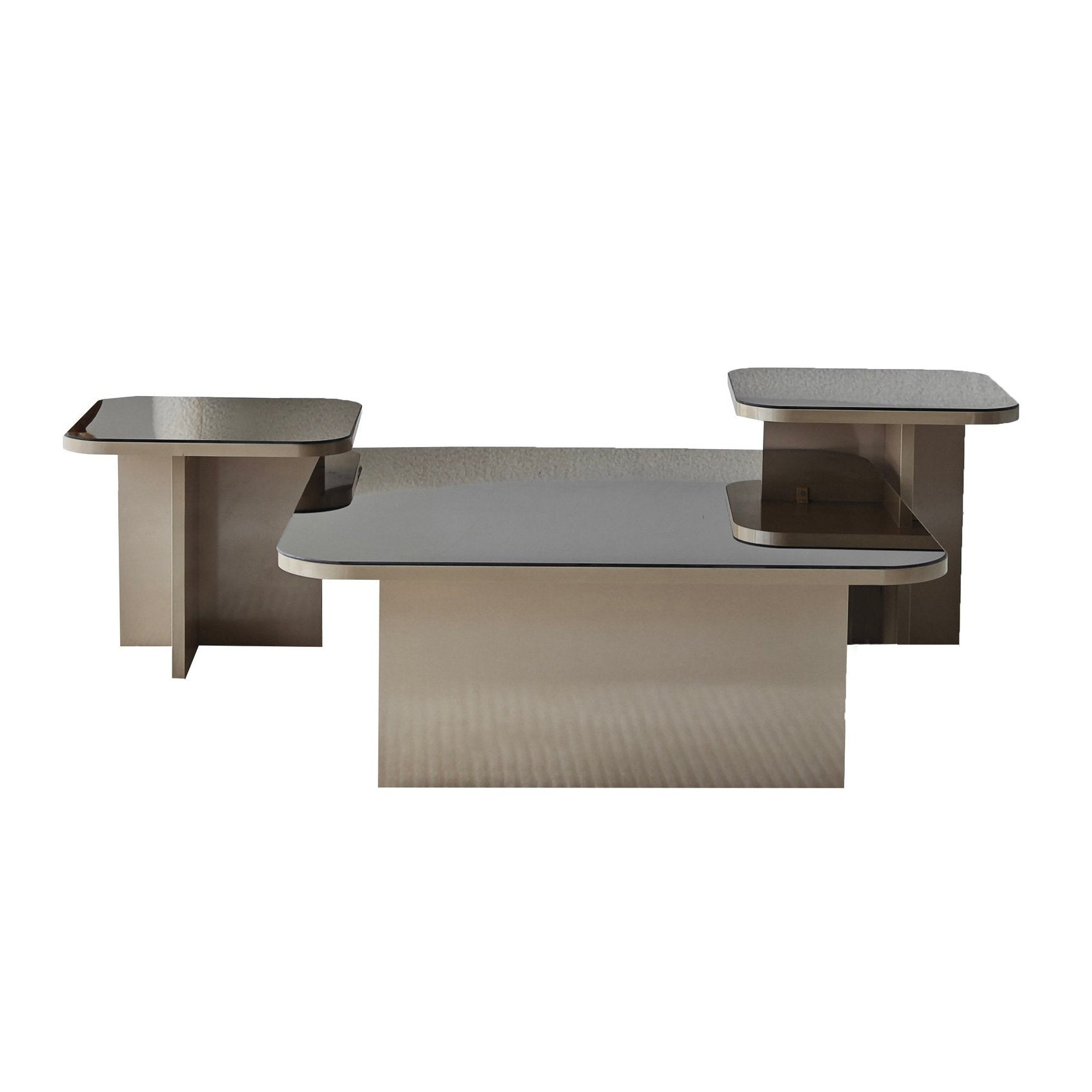 Jazz - Beige, Bronze in Beige
 Bronze präsentiert im Onlineshop von KAQTU Design AG. Beistelltisch ist von Hanah Home