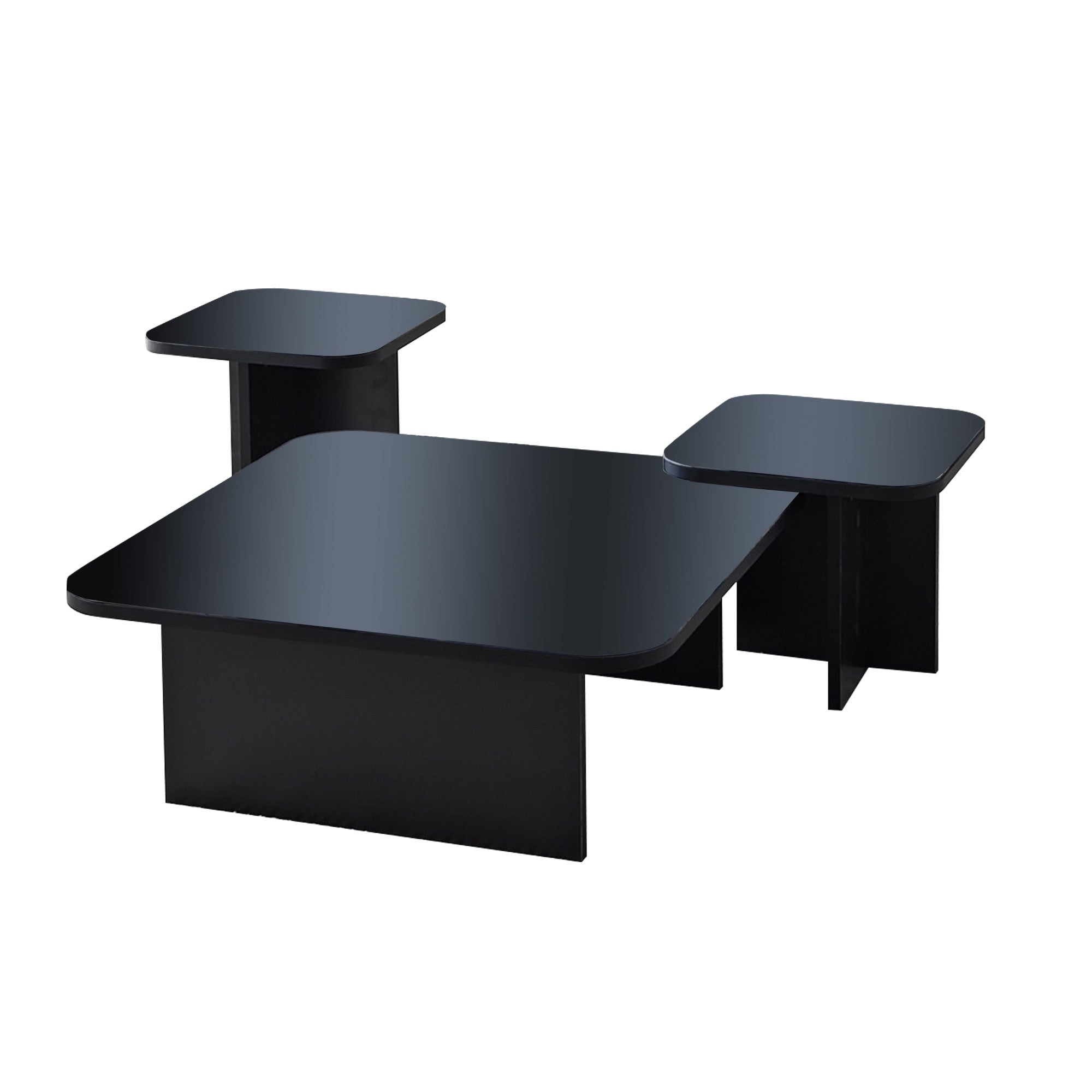 Jazz - Black, Fume in Schwarz
 Rauch präsentiert im Onlineshop von KAQTU Design AG. Beistelltisch ist von Hanah Home