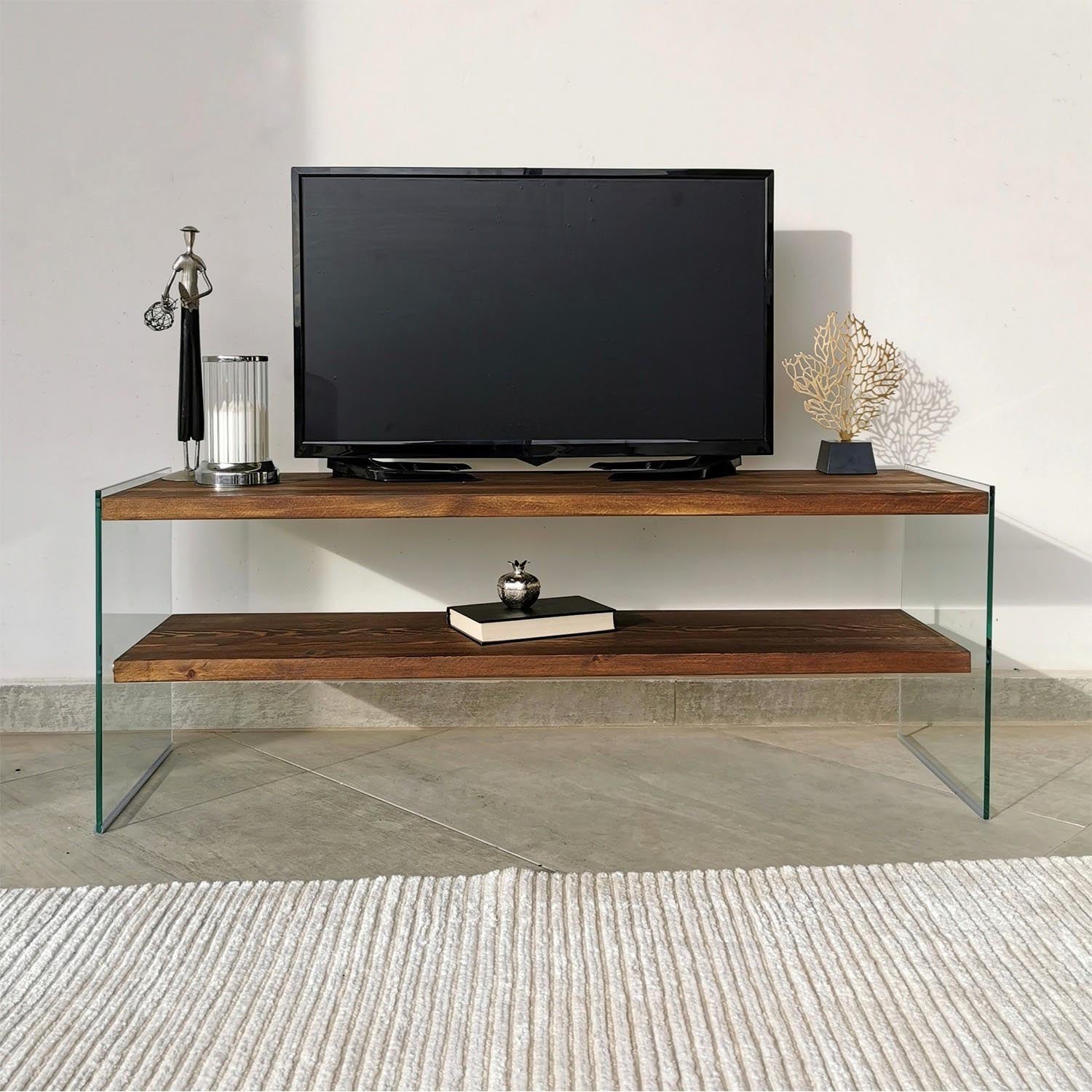 TV103 in Walnuss präsentiert im Onlineshop von KAQTU Design AG. Sideboard ist von Hanah Home