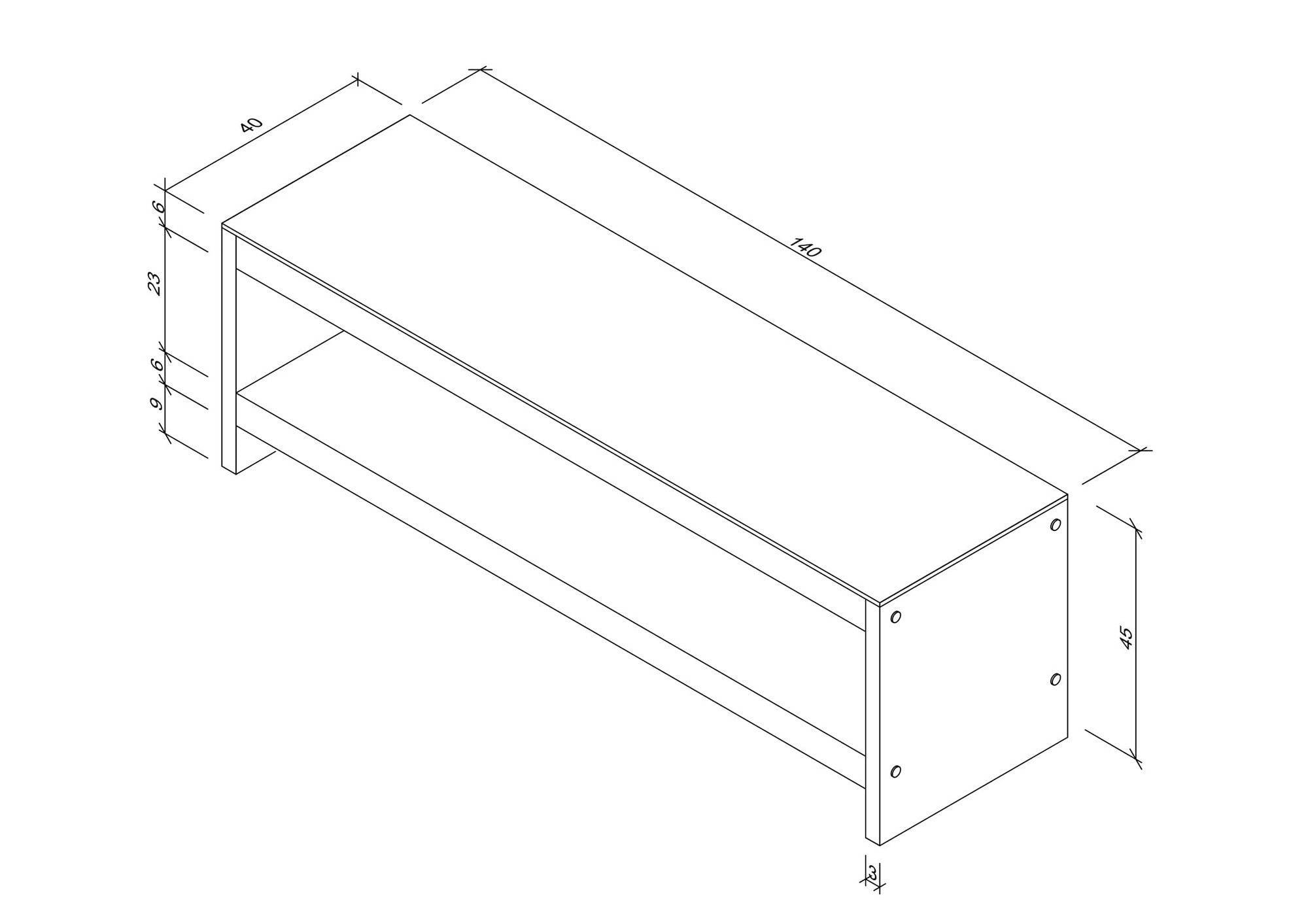 TV301 in Walnuss präsentiert im Onlineshop von KAQTU Design AG. Sideboard ist von Hanah Home