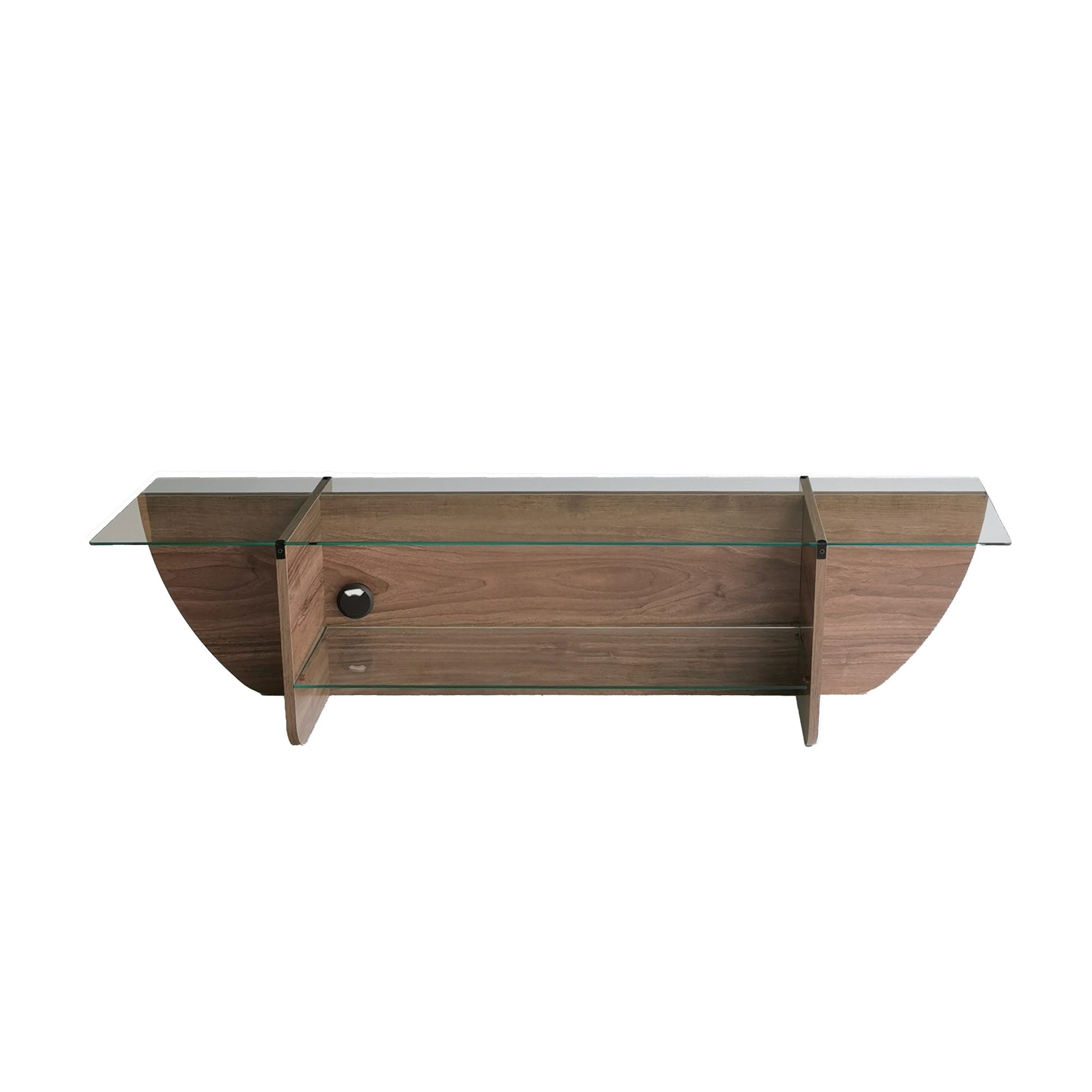 Lily TV - Walnut in Walnuss präsentiert im Onlineshop von KAQTU Design AG. Sideboard ist von Hanah Home
