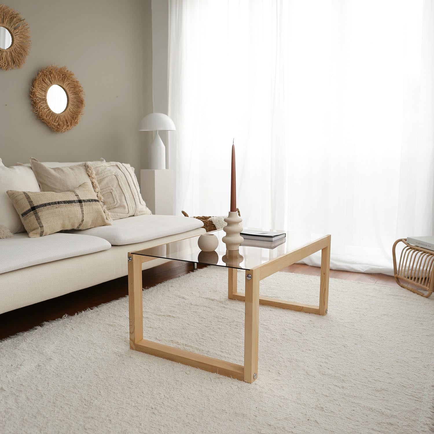 Via - Natural in Natürlich präsentiert im Onlineshop von KAQTU Design AG. Beistelltisch ist von Hanah Home