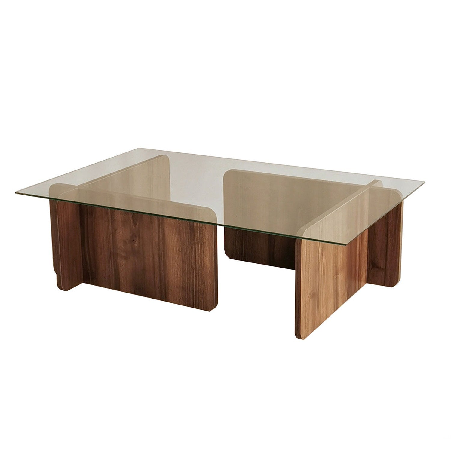 Escape in Walnuss präsentiert im Onlineshop von KAQTU Design AG. Beistelltisch ist von Hanah Home