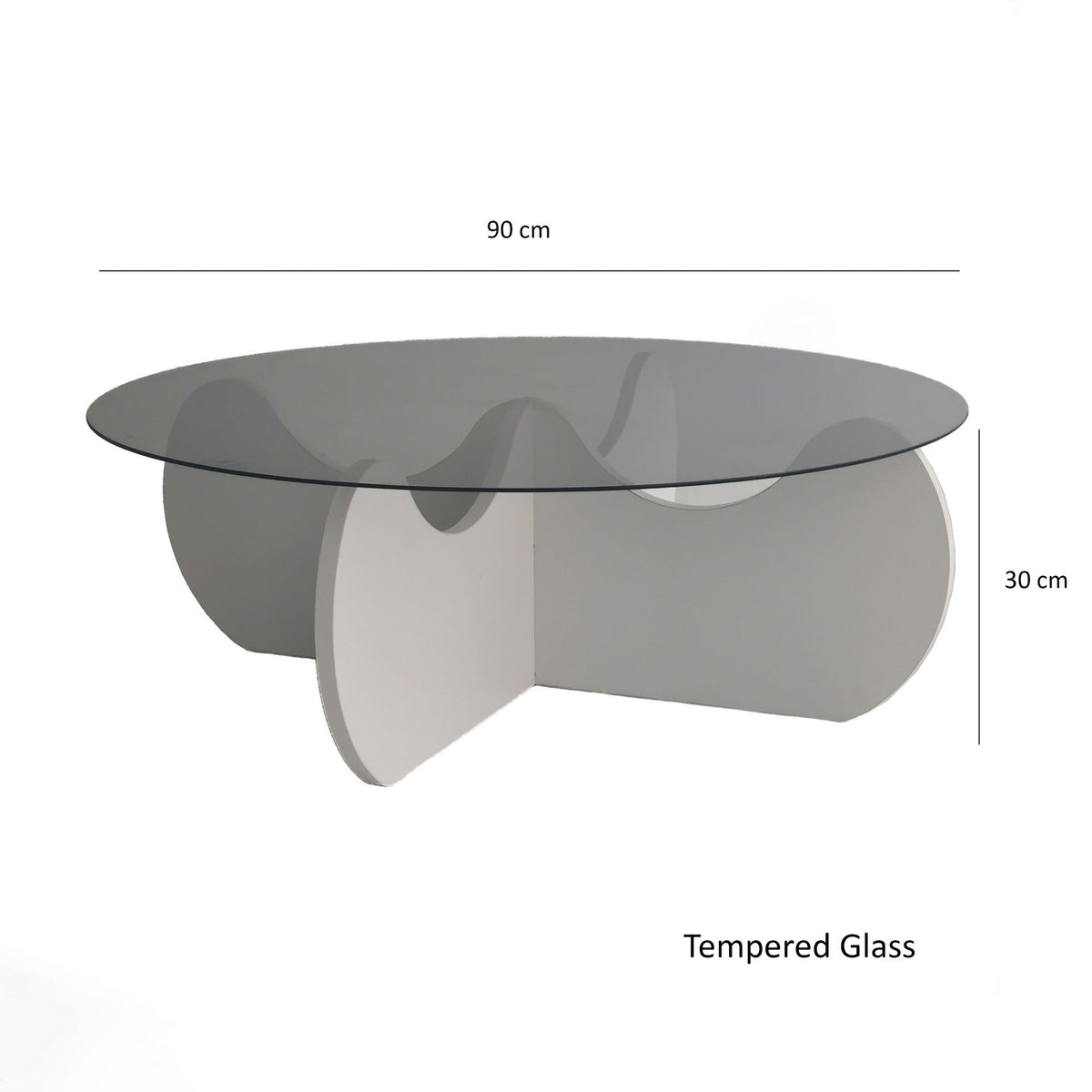 Himalayas Sofatisch - Weiss in Weiss präsentiert im Onlineshop von KAQTU Design AG. Couchtisch ist von Hanah Home
