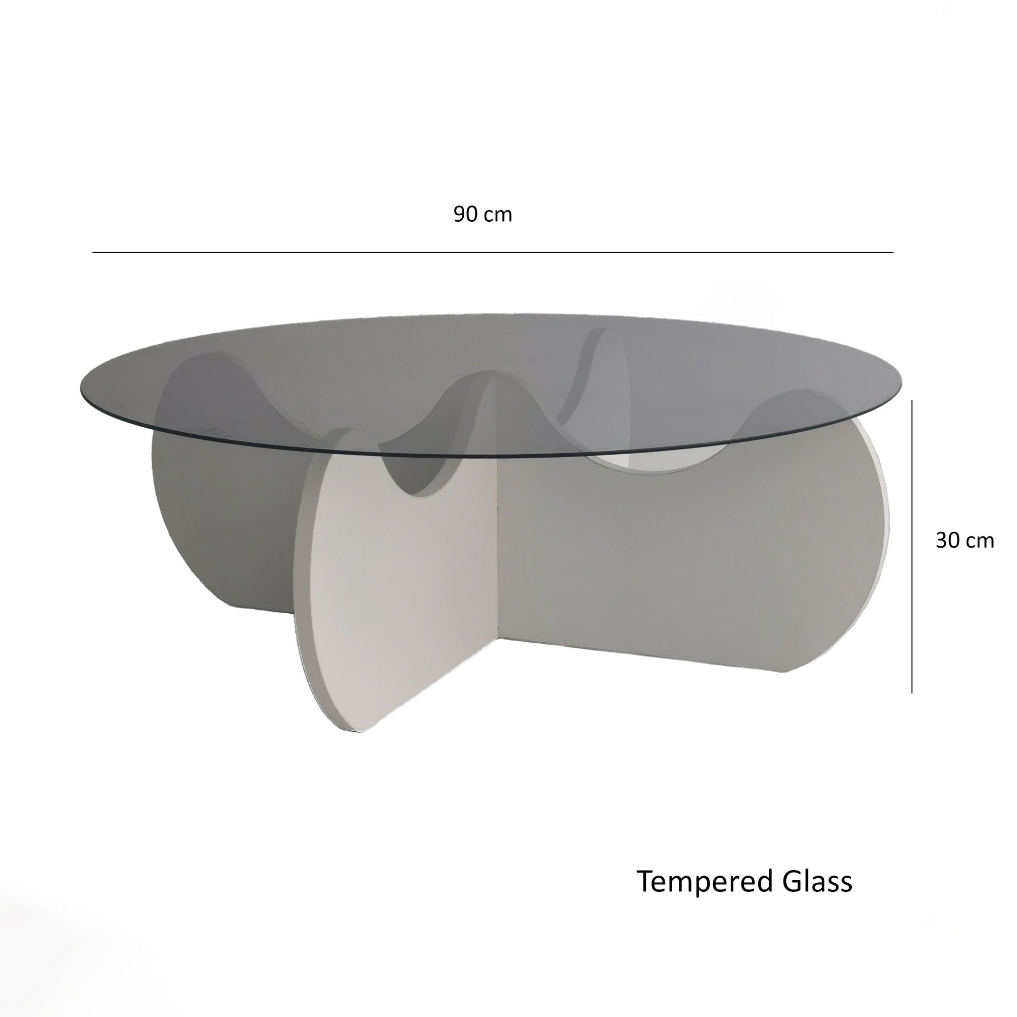 Himalayas in Weiss präsentiert im Onlineshop von KAQTU Design AG. Beistelltisch ist von Hanah Home