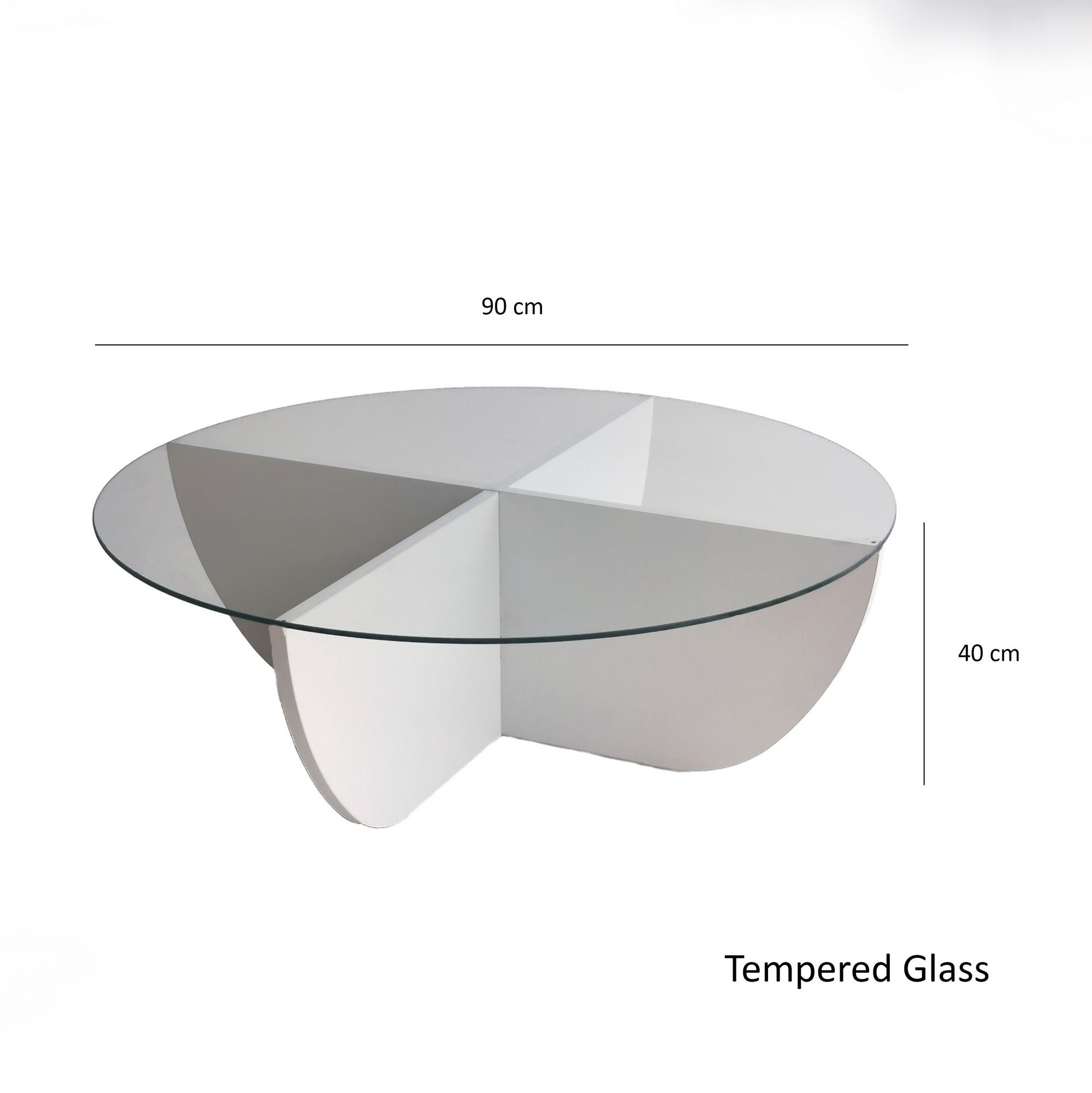 Lily - White in Weiss präsentiert im Onlineshop von KAQTU Design AG. Beistelltisch ist von Hanah Home