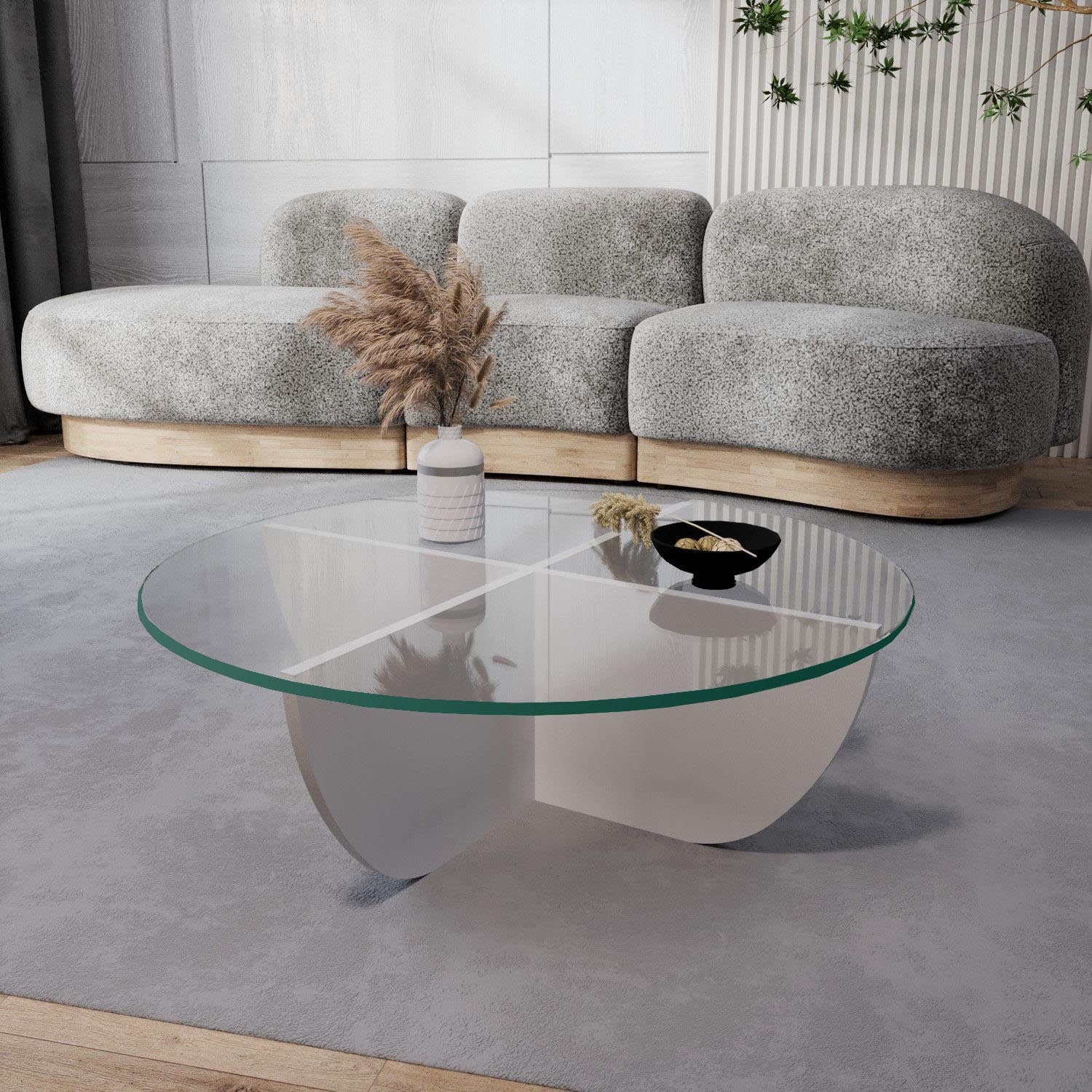 Lily - White in Weiss präsentiert im Onlineshop von KAQTU Design AG. Beistelltisch ist von Hanah Home