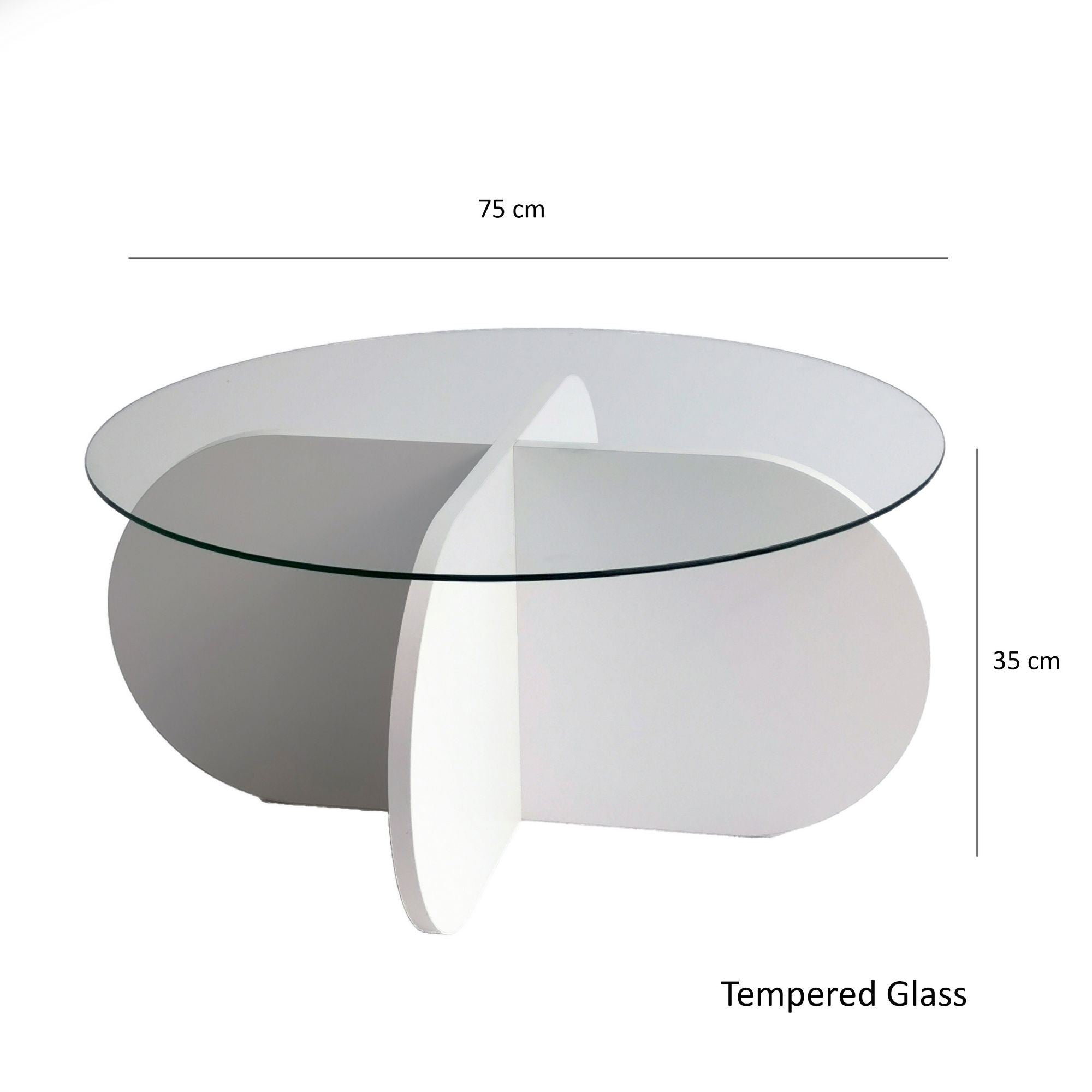 Bubble - White in Weiss präsentiert im Onlineshop von KAQTU Design AG. Beistelltisch ist von Hanah Home
