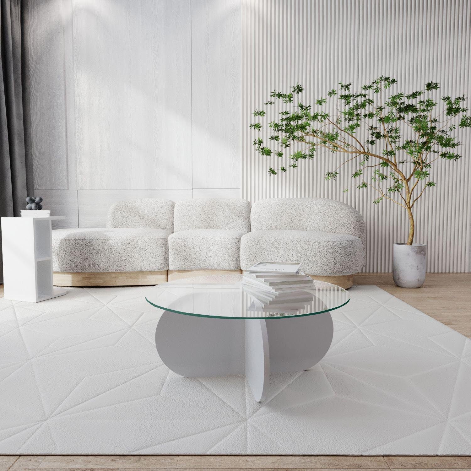 Bubble - White in Weiss präsentiert im Onlineshop von KAQTU Design AG. Beistelltisch ist von Hanah Home