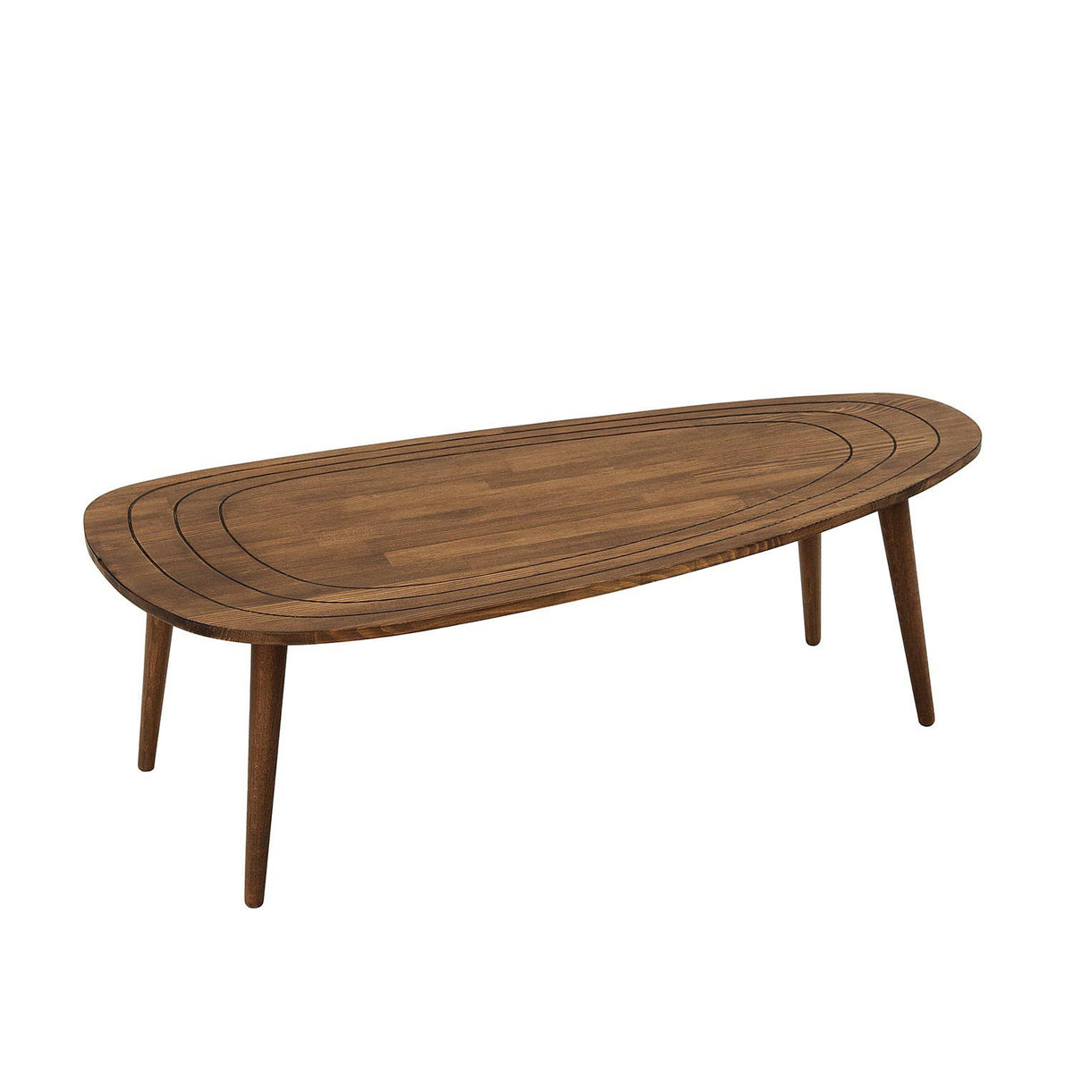 Sweet Sofatisch - Walnuss in Walnuss präsentiert im Onlineshop von KAQTU Design AG. Couchtisch ist von Hanah Home