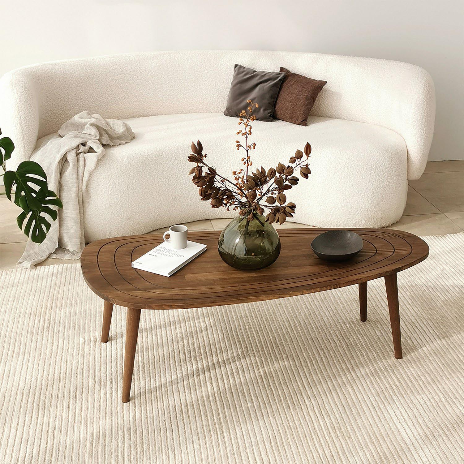 Sweet - Walnut in Walnuss präsentiert im Onlineshop von KAQTU Design AG. Beistelltisch ist von Hanah Home