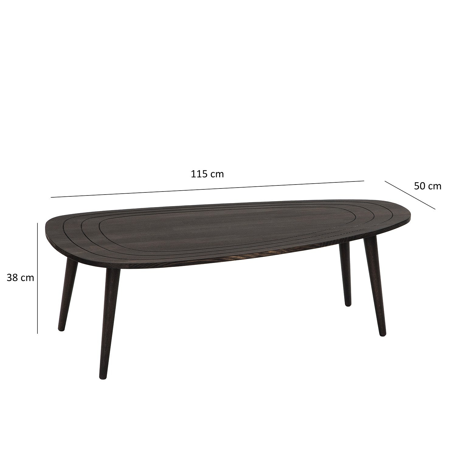 Sweet - Anthracite in Anthrazit präsentiert im Onlineshop von KAQTU Design AG. Beistelltisch ist von Hanah Home