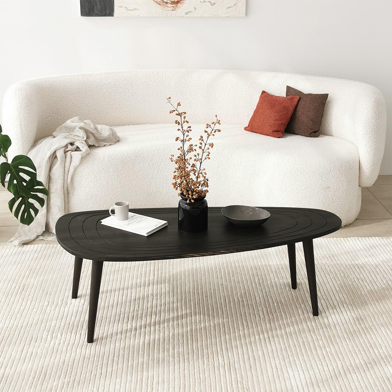 Sweet - Anthracite in Anthrazit präsentiert im Onlineshop von KAQTU Design AG. Beistelltisch ist von Hanah Home