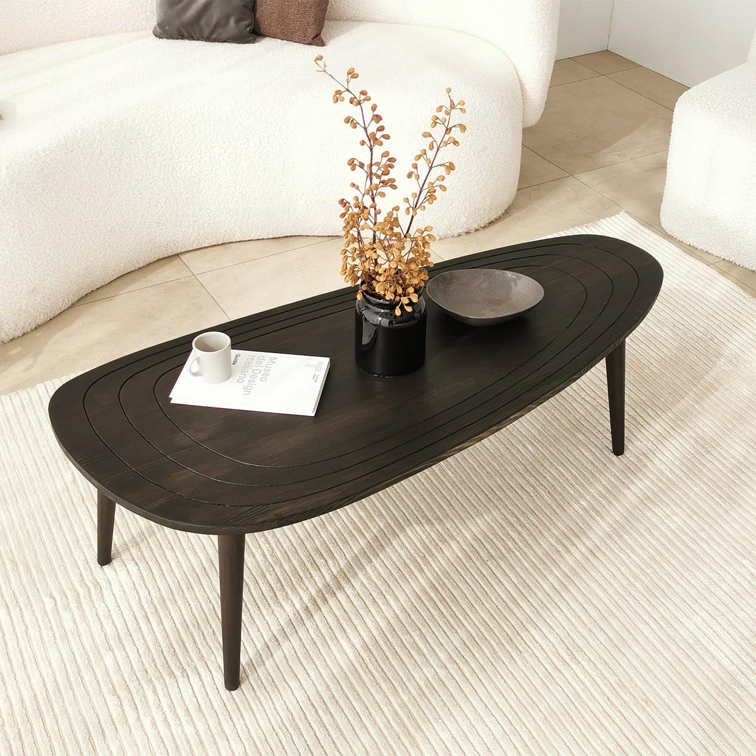 Sweet - Anthracite in Anthrazit präsentiert im Onlineshop von KAQTU Design AG. Beistelltisch ist von Hanah Home