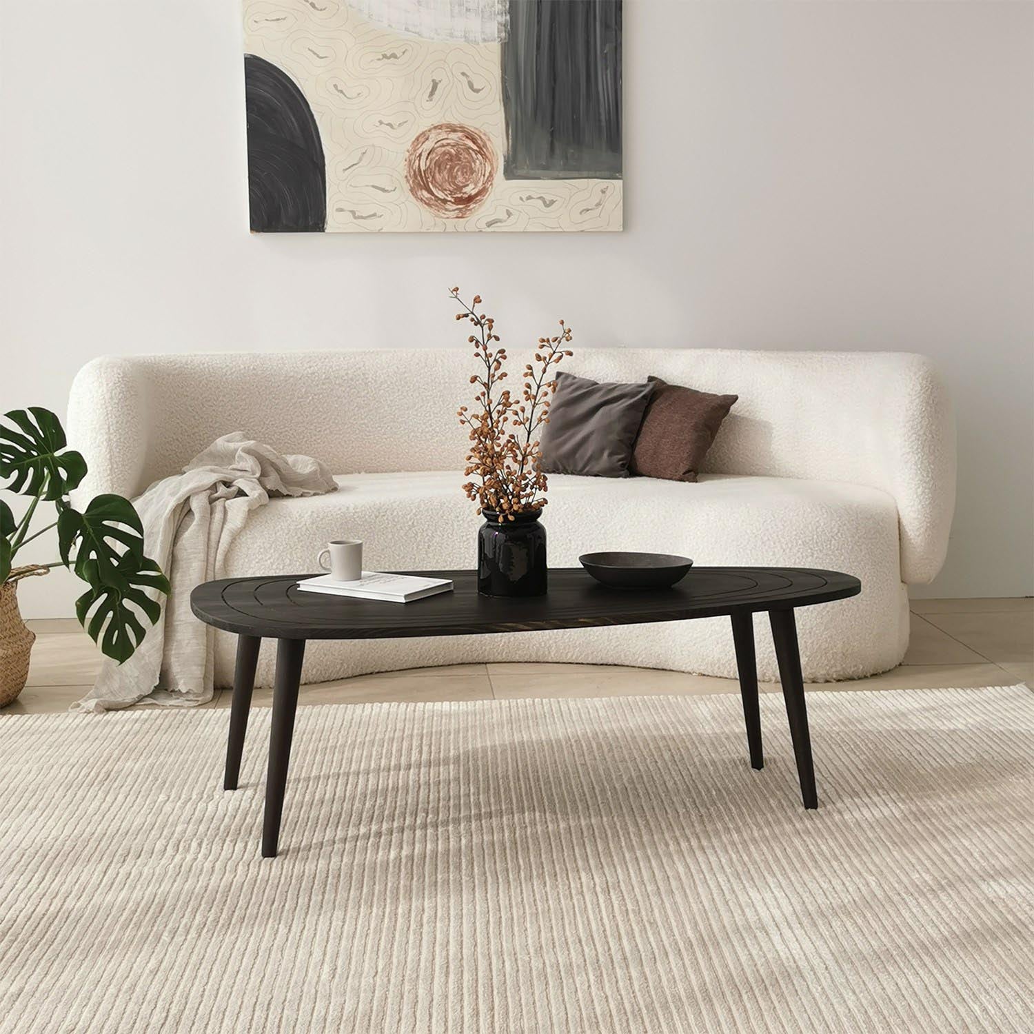 Sweet - Anthracite in Anthrazit präsentiert im Onlineshop von KAQTU Design AG. Beistelltisch ist von Hanah Home