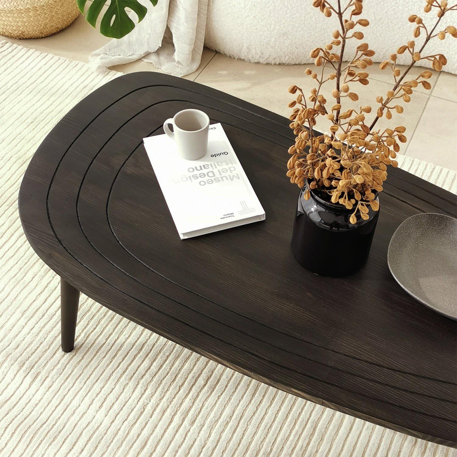 Sweet - Anthracite in Anthrazit präsentiert im Onlineshop von KAQTU Design AG. Beistelltisch ist von Hanah Home