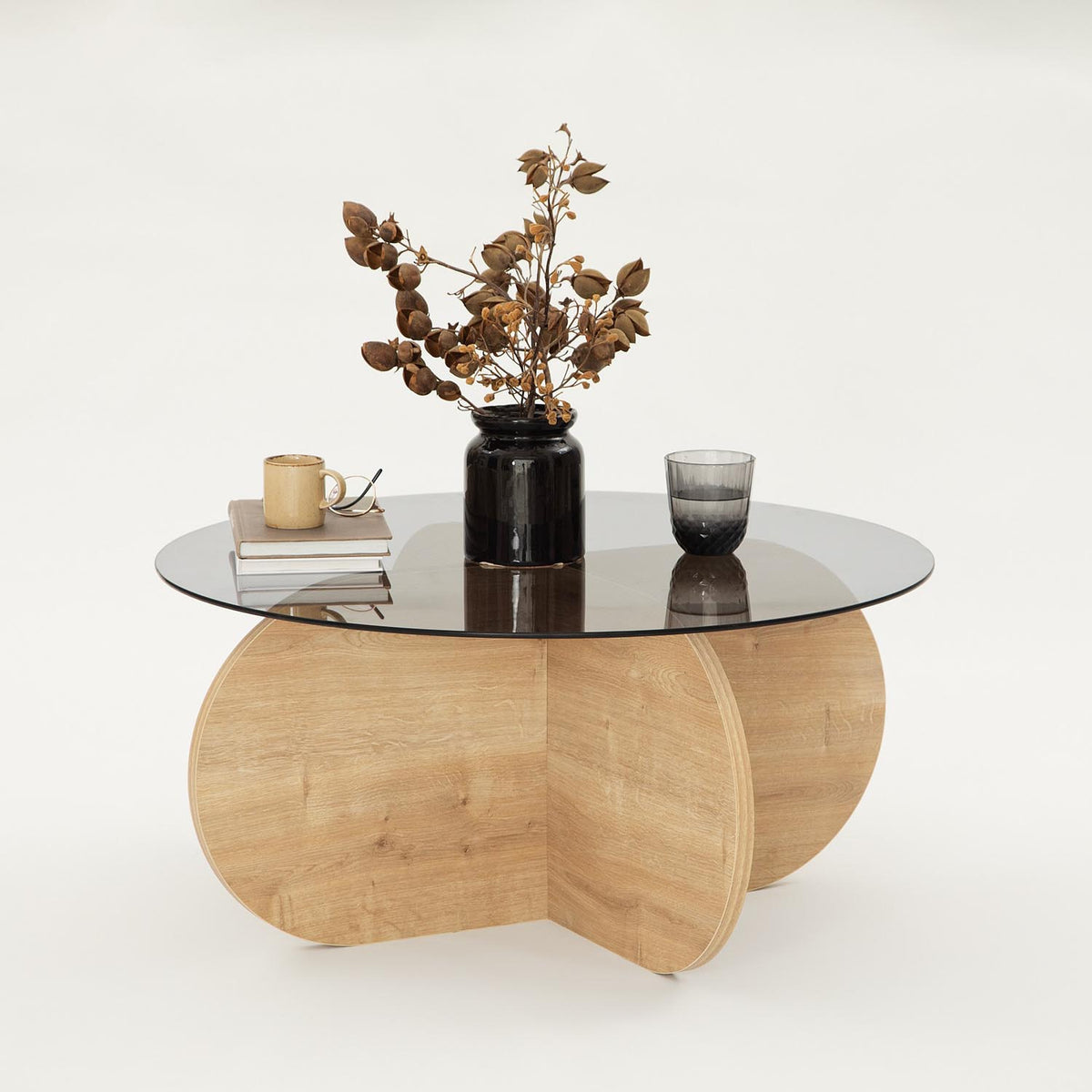 Bubble Sofatisch - Eiche
 Rauch in Eiche / Rauch präsentiert im Onlineshop von KAQTU Design AG. Couchtisch ist von Hanah Home