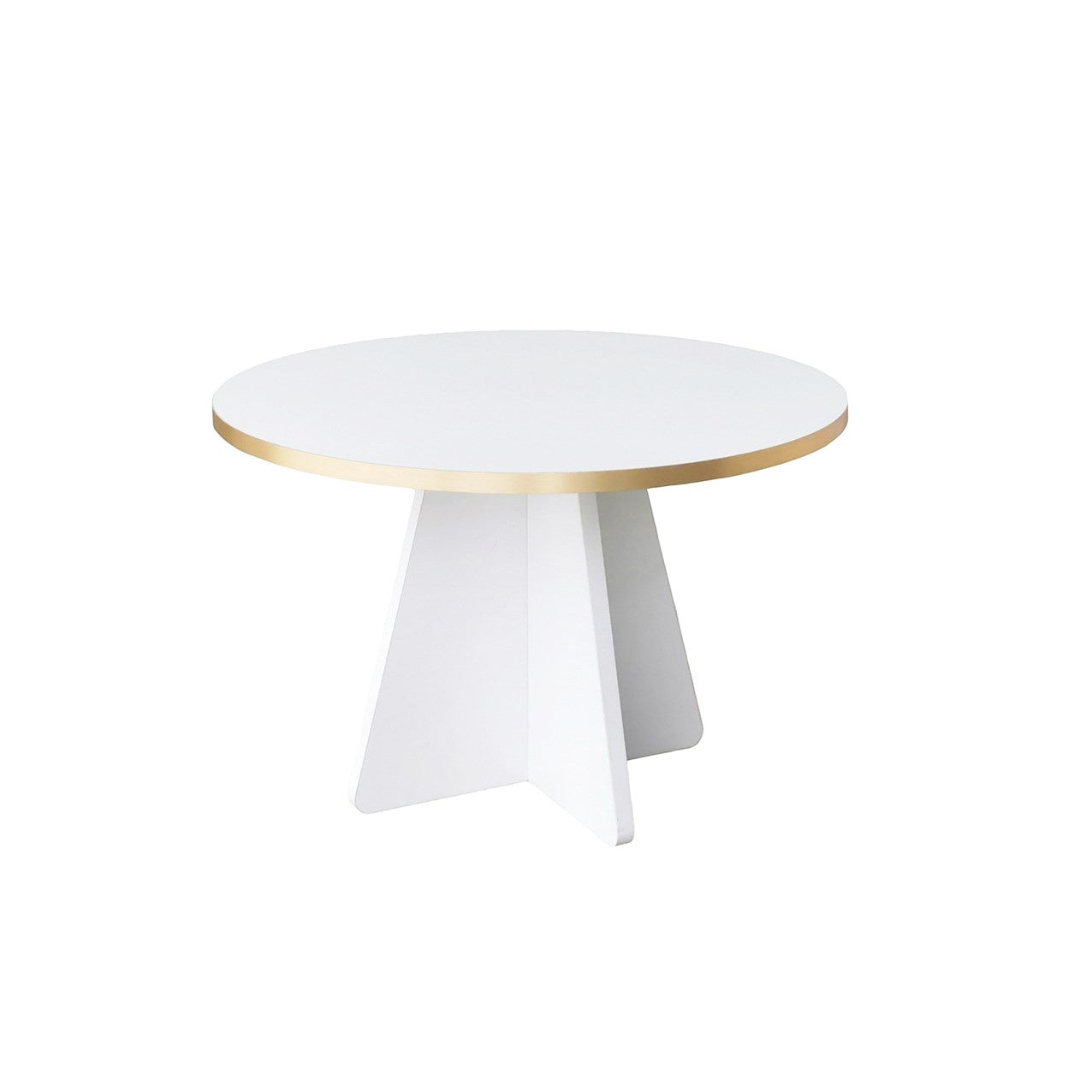Mushroom - Gold, White v2 in Gold
 Weiss präsentiert im Onlineshop von KAQTU Design AG. Beistelltisch ist von Hanah Home