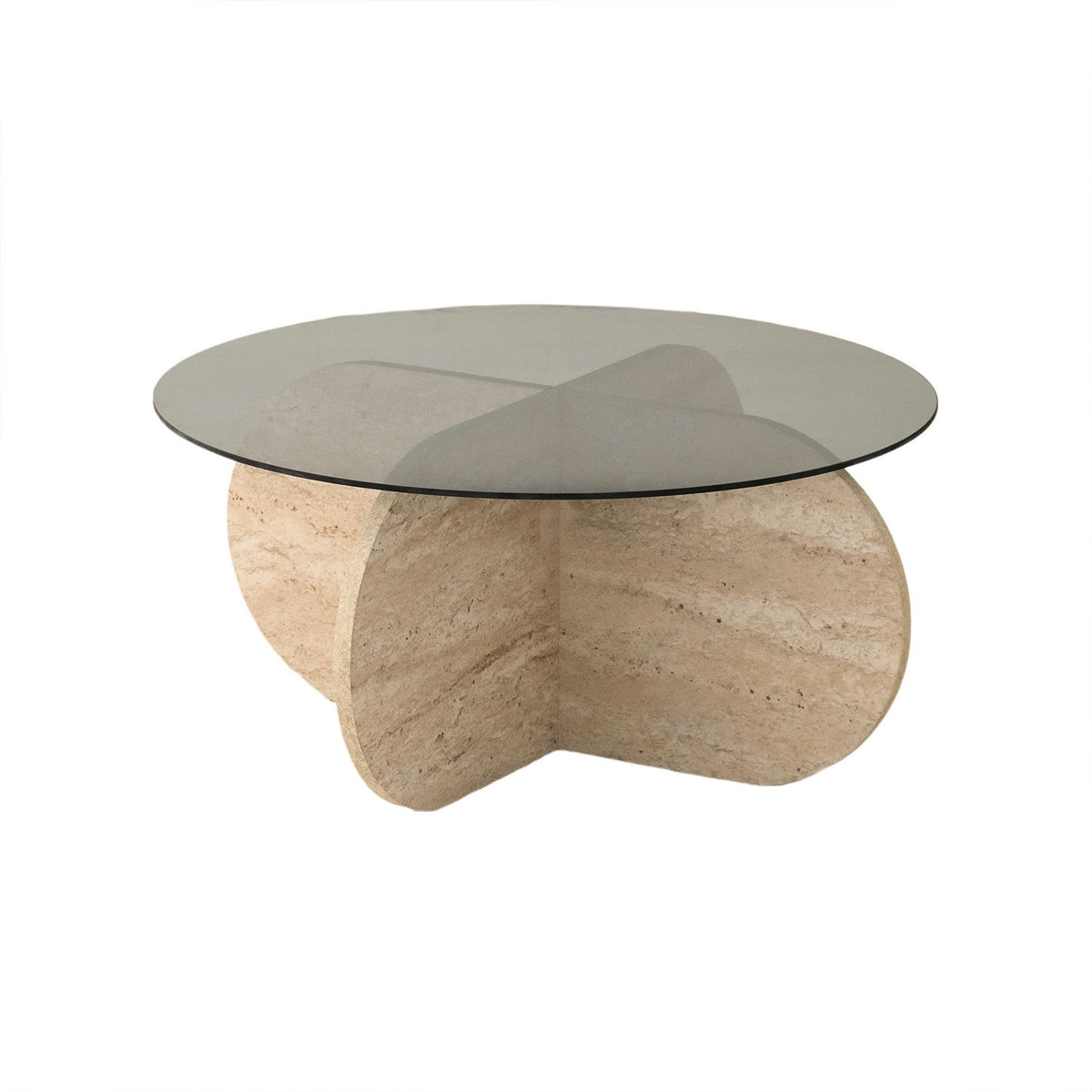 Bubble Sofatisch - Travertin Fume in Travertin Fume präsentiert im Onlineshop von KAQTU Design AG. Couchtisch ist von Hanah Home