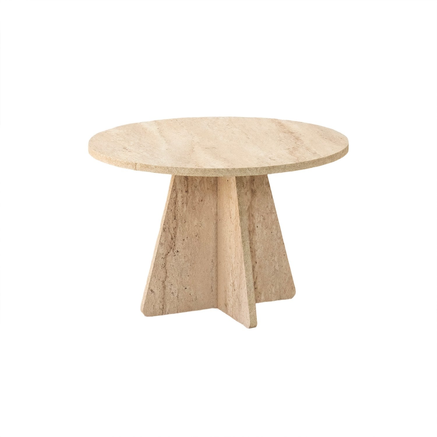 Mushroom in Travertin präsentiert im Onlineshop von KAQTU Design AG. Beistelltisch ist von Hanah Home