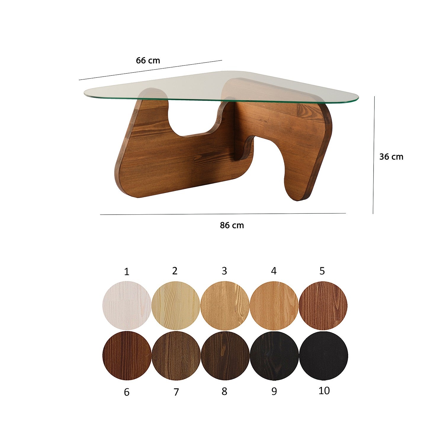 Freya - Chesnut in Kastanie präsentiert im Onlineshop von KAQTU Design AG. Beistelltisch ist von Hanah Home