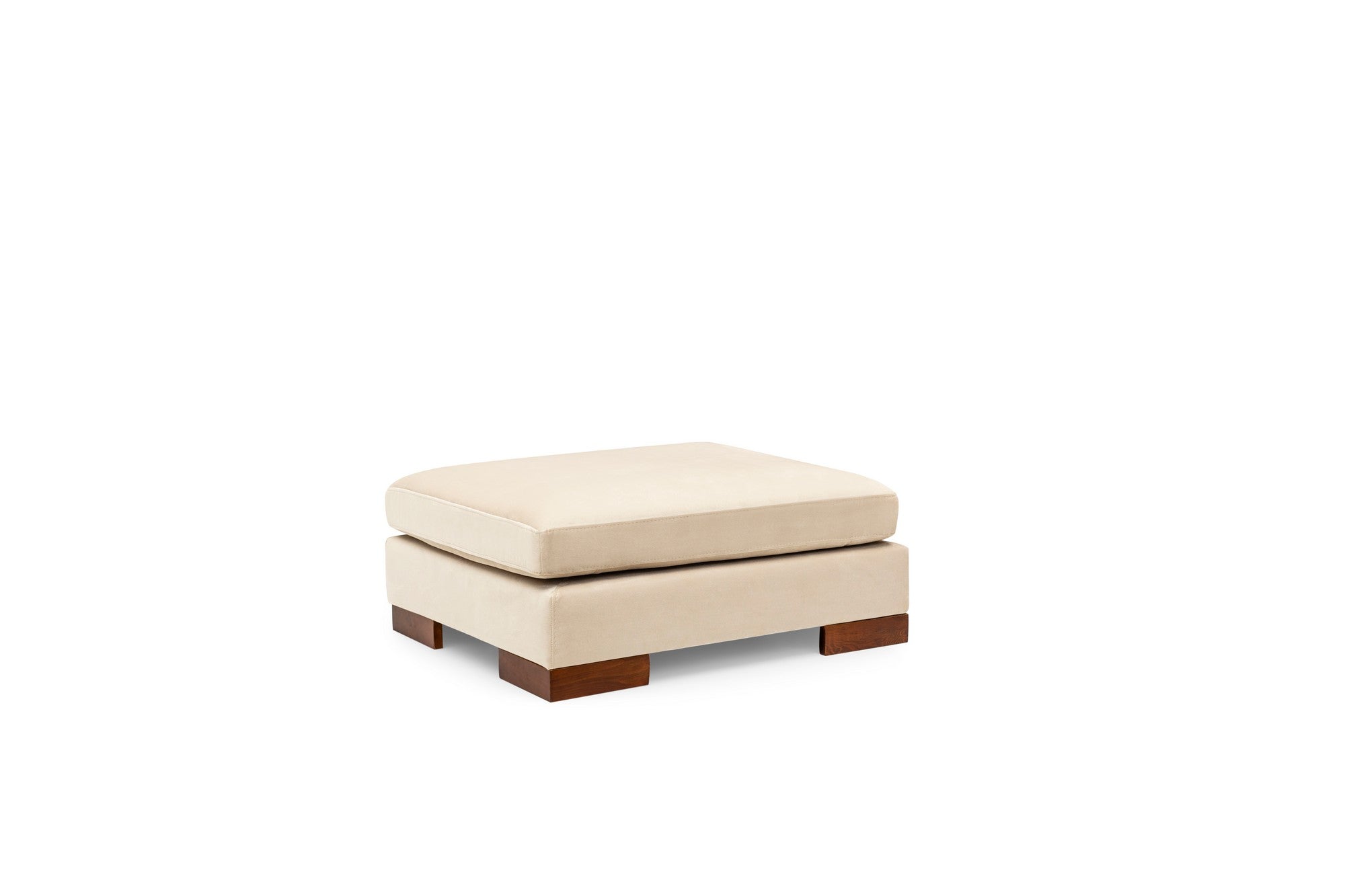 Tulip Corner Left With Pouf - Beige in Beige präsentiert im Onlineshop von KAQTU Design AG. Ecksofa ist von Atelier Del Sofa
