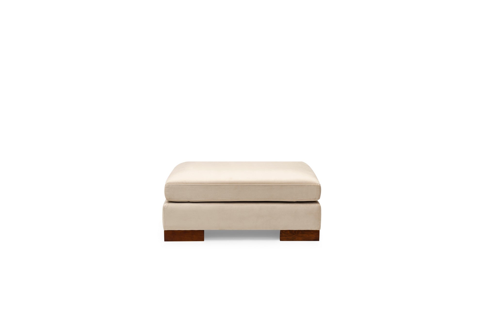 Tulip Corner Left With Pouf - Beige in Beige präsentiert im Onlineshop von KAQTU Design AG. Ecksofa ist von Atelier Del Sofa