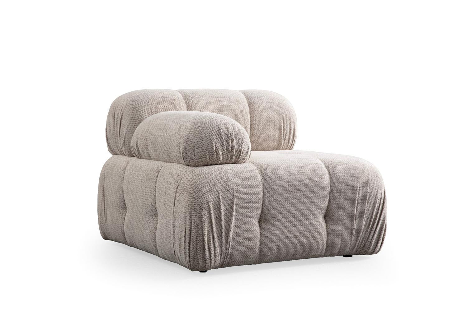 Petite 3 - Cream in Sahne präsentiert im Onlineshop von KAQTU Design AG. Ecksofa ist von Atelier Del Sofa