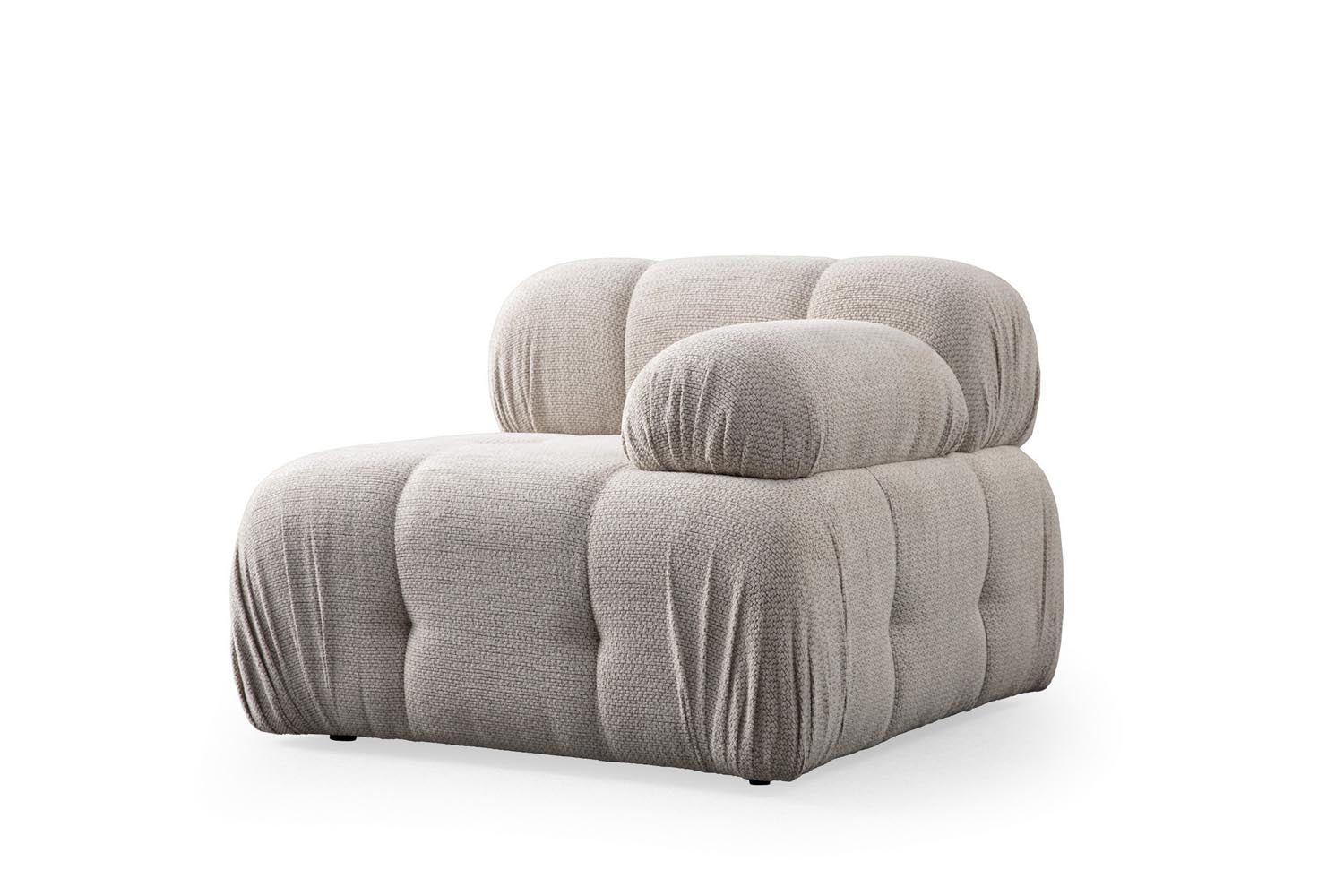Petite 3 - Cream in Sahne präsentiert im Onlineshop von KAQTU Design AG. Ecksofa ist von Atelier Del Sofa