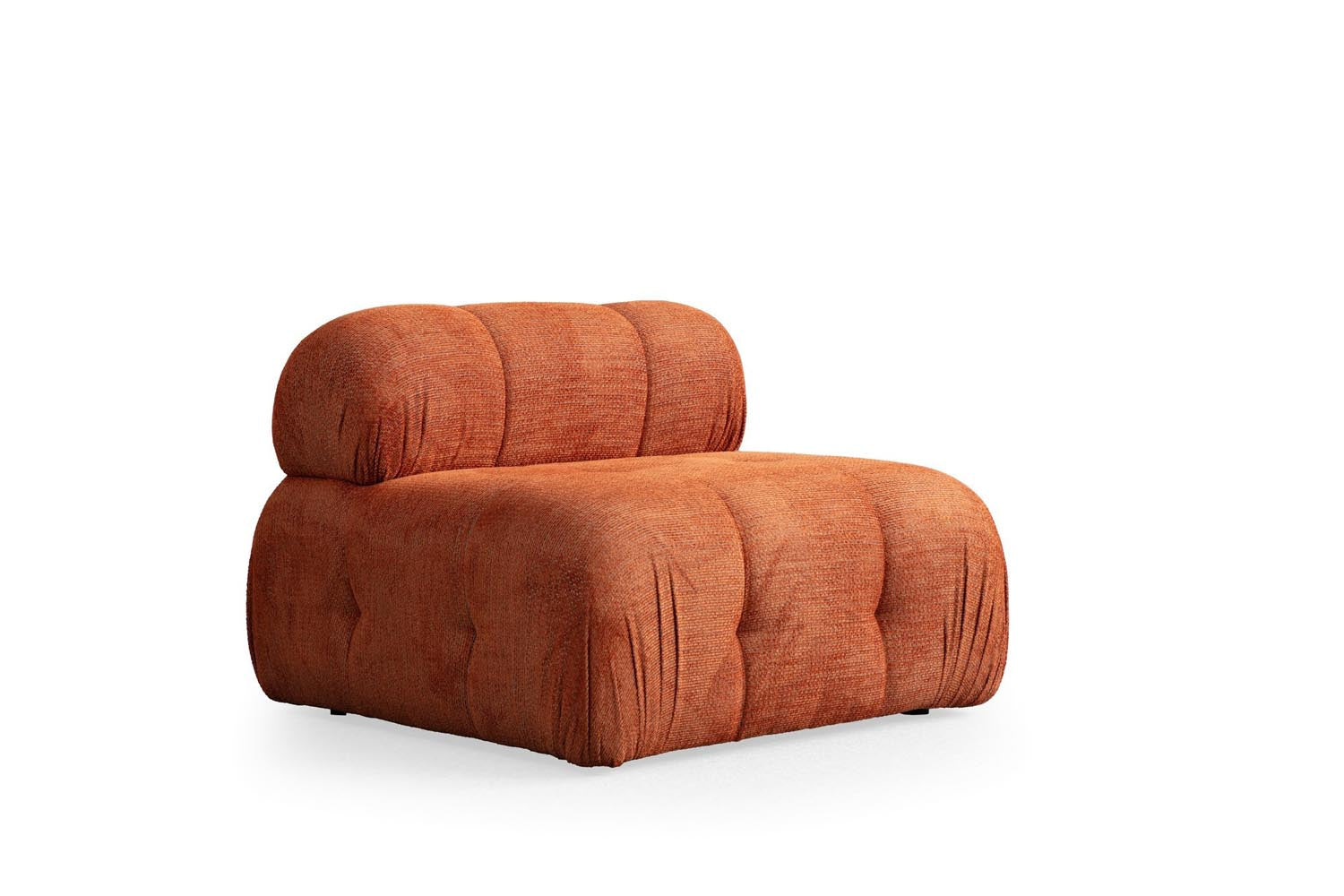 Petite 3 - Orange in Orange präsentiert im Onlineshop von KAQTU Design AG. Ecksofa ist von Atelier Del Sofa