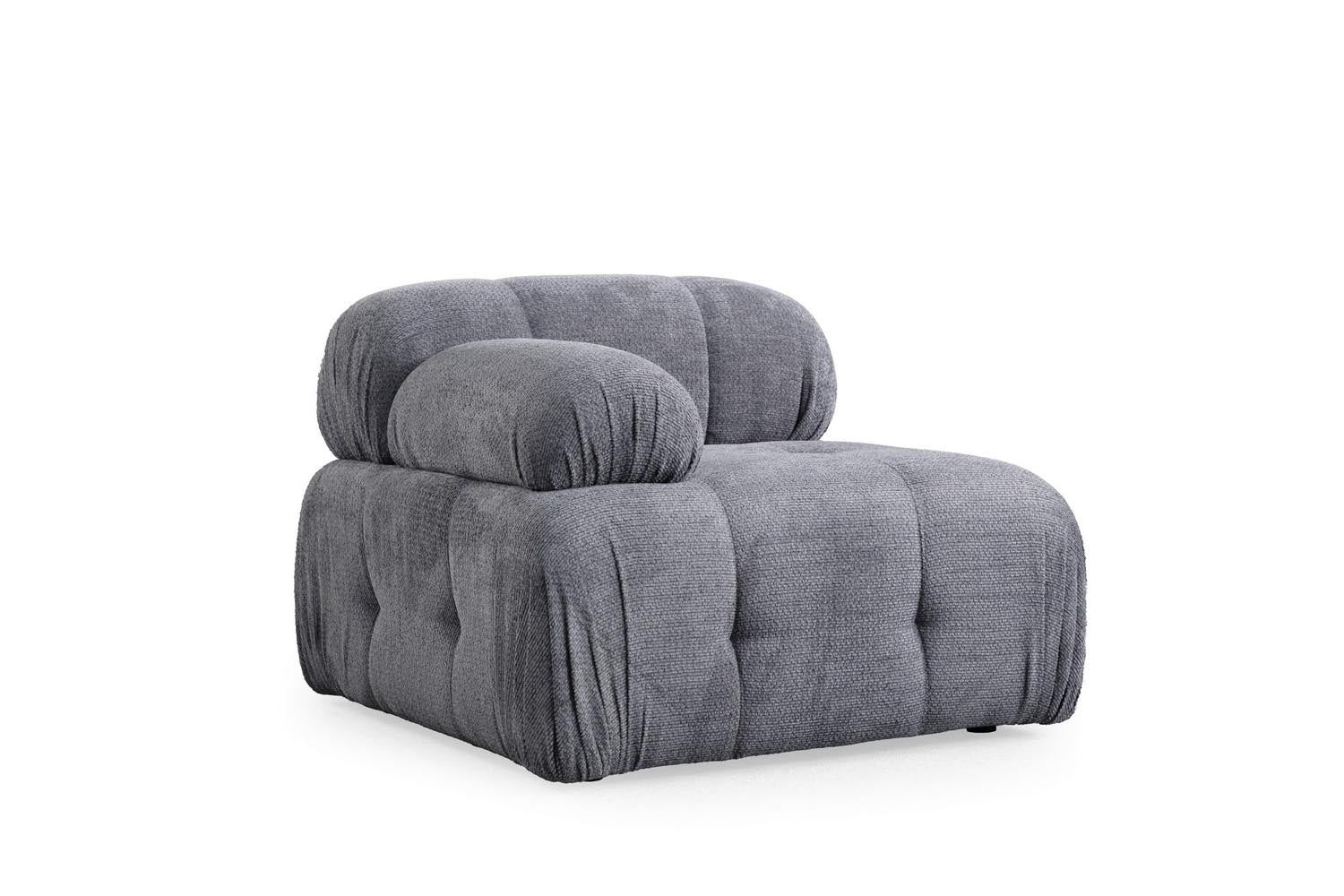 Petite 3 - Grey in Grau präsentiert im Onlineshop von KAQTU Design AG. Ecksofa ist von Atelier Del Sofa