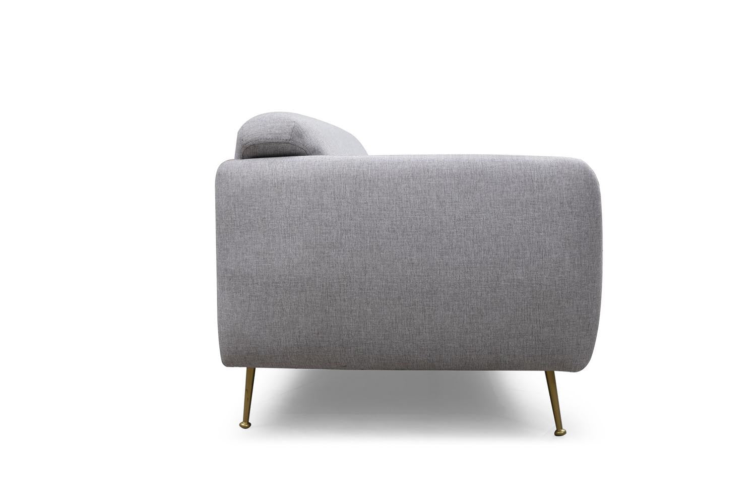 Sevilla 3 Seater - Grey in Grau präsentiert im Onlineshop von KAQTU Design AG. Bettsofa ist von Atelier Del Sofa