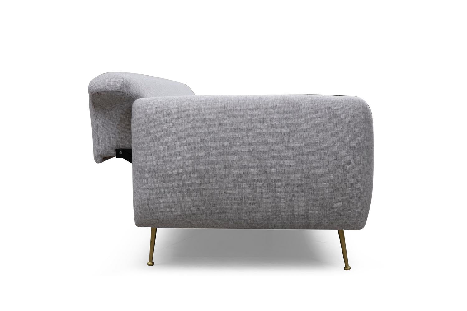 Sevilla 3 Seater - Grey in Grau präsentiert im Onlineshop von KAQTU Design AG. Bettsofa ist von Atelier Del Sofa