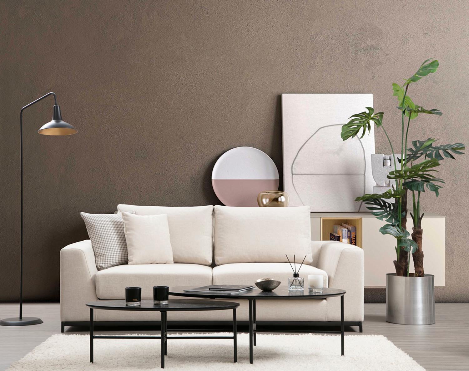 Line 2 Seater in Beige präsentiert im Onlineshop von KAQTU Design AG. 2er Sofa ist von Atelier Del Sofa