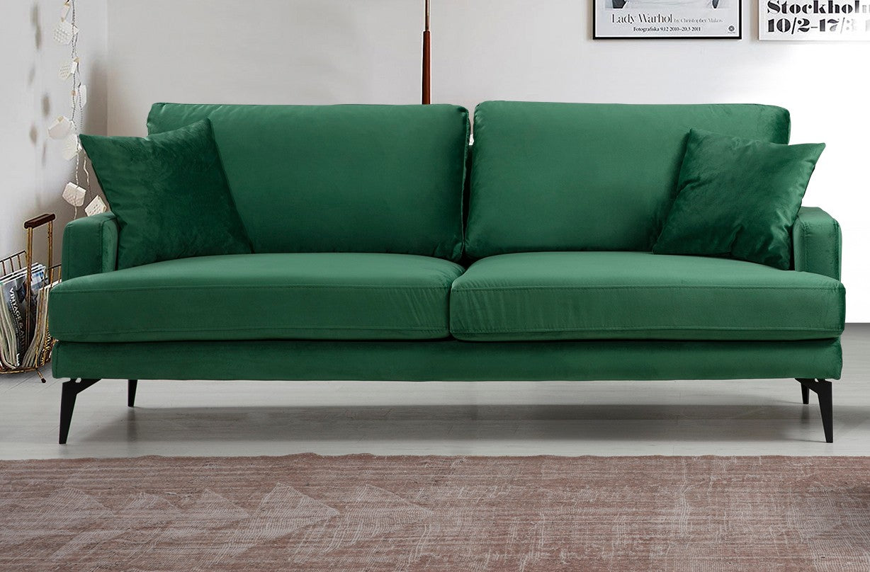 Papira 3 Seater in Grün präsentiert im Onlineshop von KAQTU Design AG. 3er Sofa ist von Atelier Del Sofa