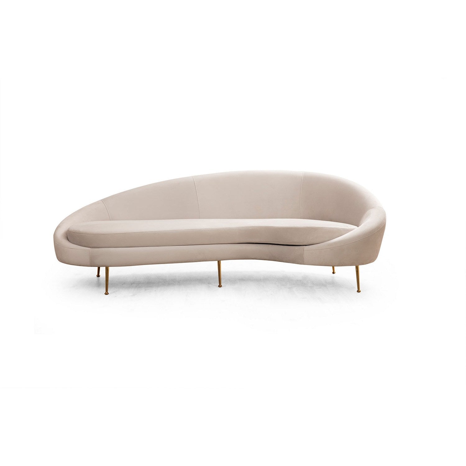 Eses Right - Beige in Beige präsentiert im Onlineshop von KAQTU Design AG. 3er Sofa ist von Atelier Del Sofa