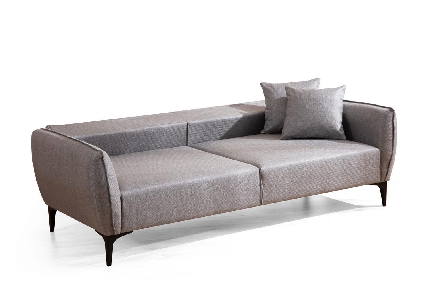 Belissimo - Grey in Grau präsentiert im Onlineshop von KAQTU Design AG. 3er Sofa ist von Atelier Del Sofa